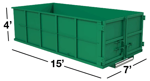 16 yard dumpster bin rental for large renovation and construction debris